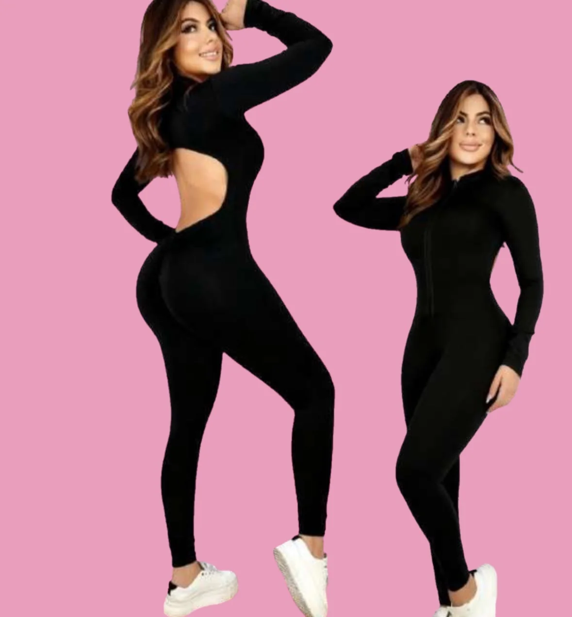 Enterizo largo cierre push