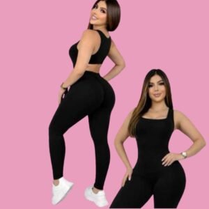 Enterizo esqueleto con espalda abierta