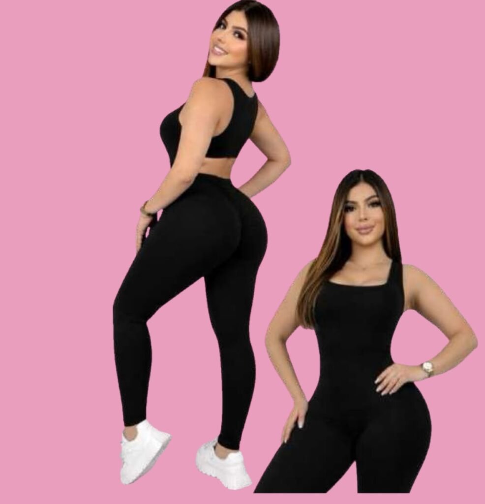 Enterizo esqueleto con espalda abierta
